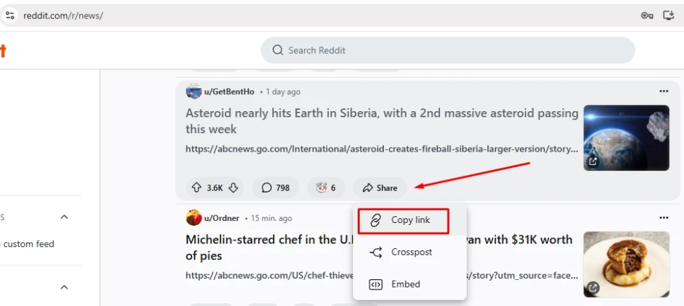 Reddit: boosting upvotes for a post - 2