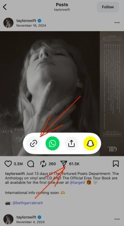 Instagram: boosting reposts in stories - 2