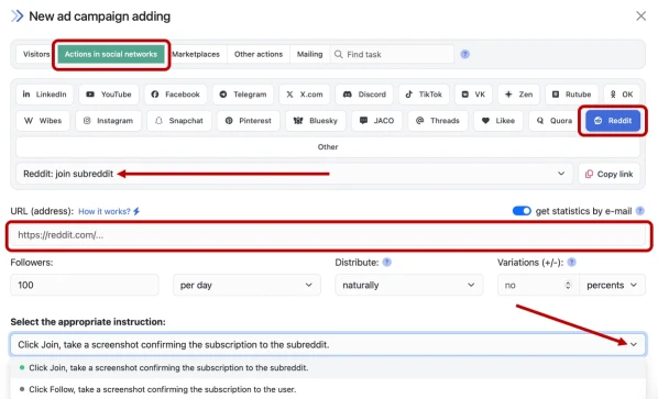 Reddit: boosting profile subscribers - 2
